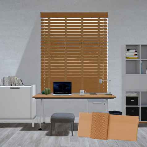 Lindehout jaloezie - Bruin