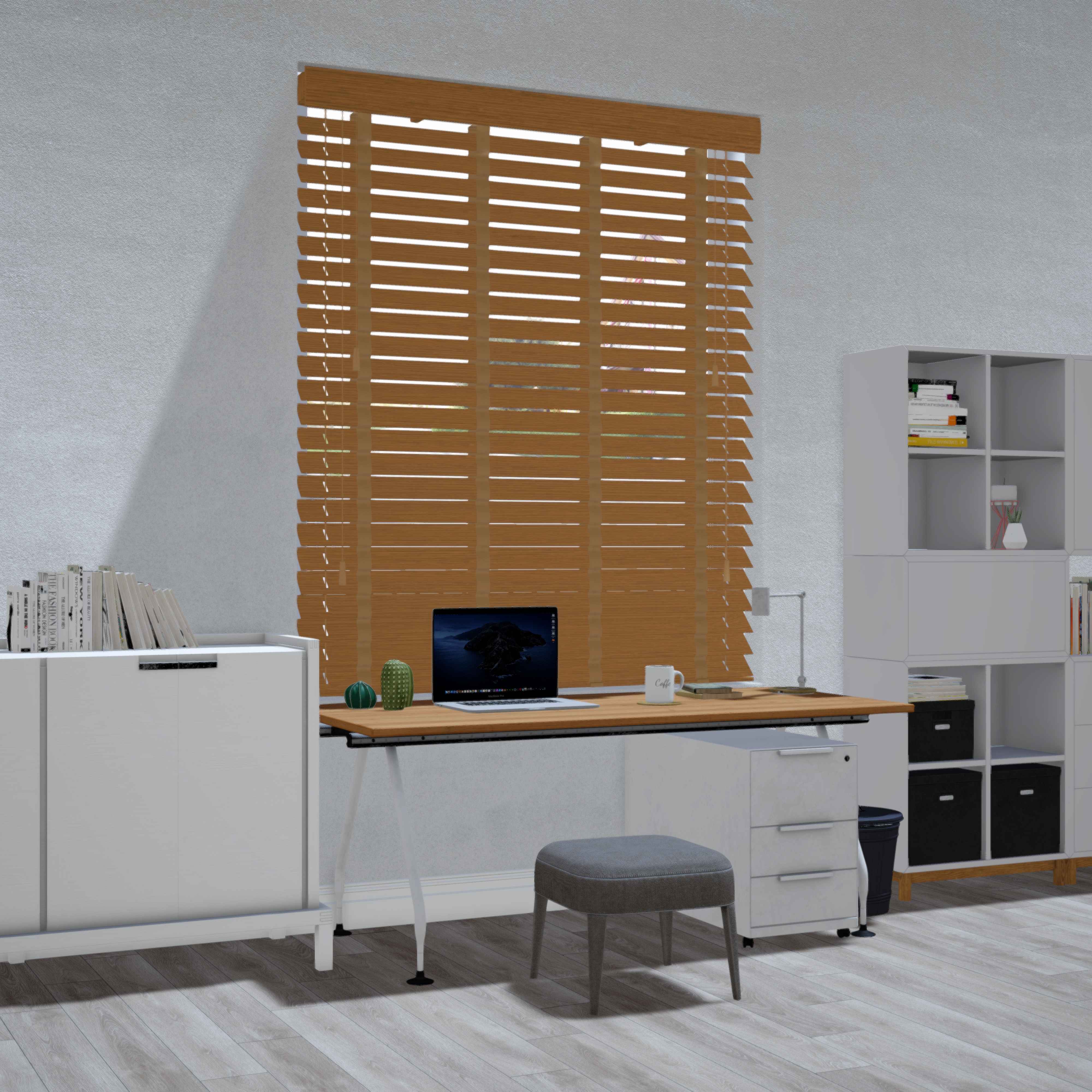 Lindehout jaloezie - Bruin