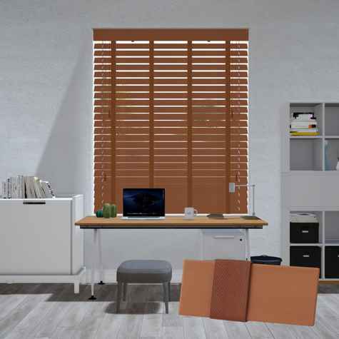 Lindehout jaloezie - Pecan bruin