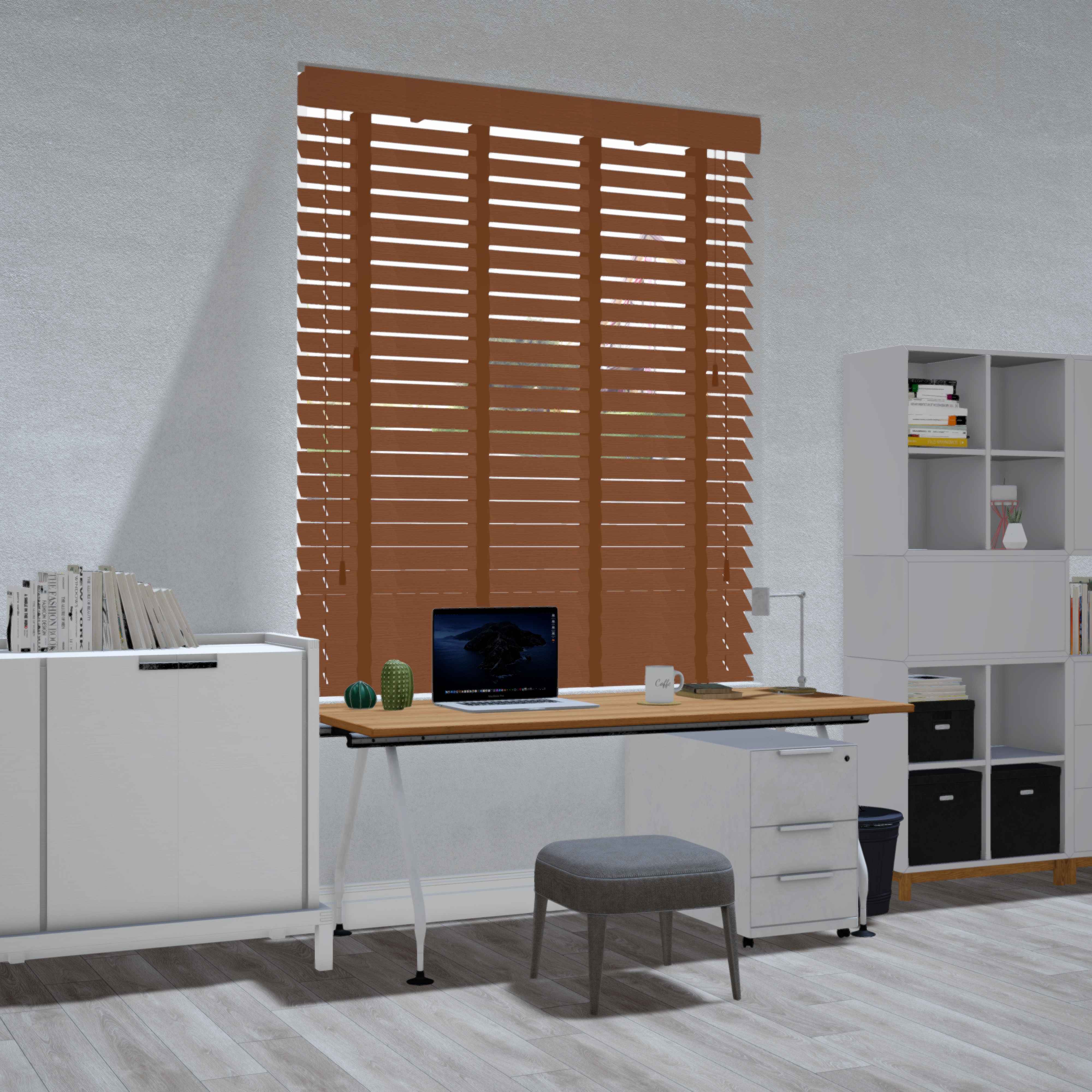 Lindehout jaloezie - Pecan bruin