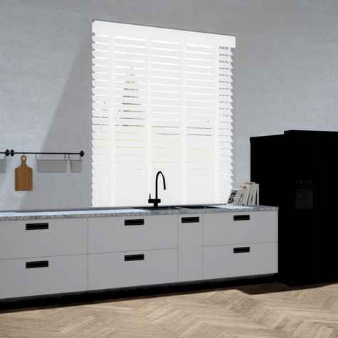 Lindehout jaloezie - Wit