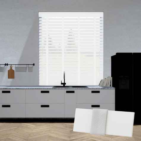 Lindehout jaloezie - Wit