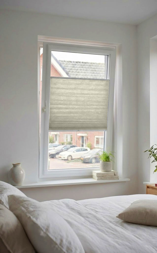 Easy Click Plisségordijn lichtdoorlatend - Luxury taupe