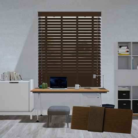 Lindehout jaloezie - Walnoot bruin