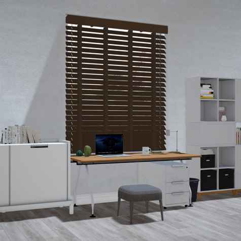 Lindehout jaloezie - Walnoot bruin