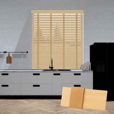 Bamboe jaloezie - Natuurlijk licht bruin
