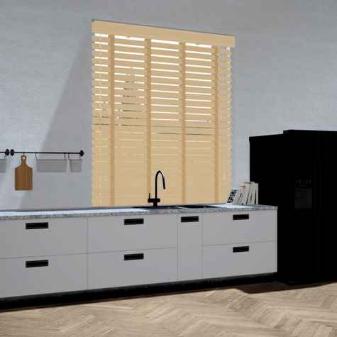 Bamboe jaloezie - Natuurlijk licht bruin