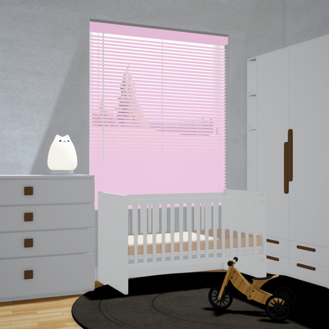 Aluminium jaloezie 25mm - Lichtroze