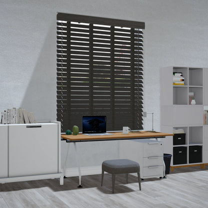 Paulownia houten jaloezie - Donkerbruin