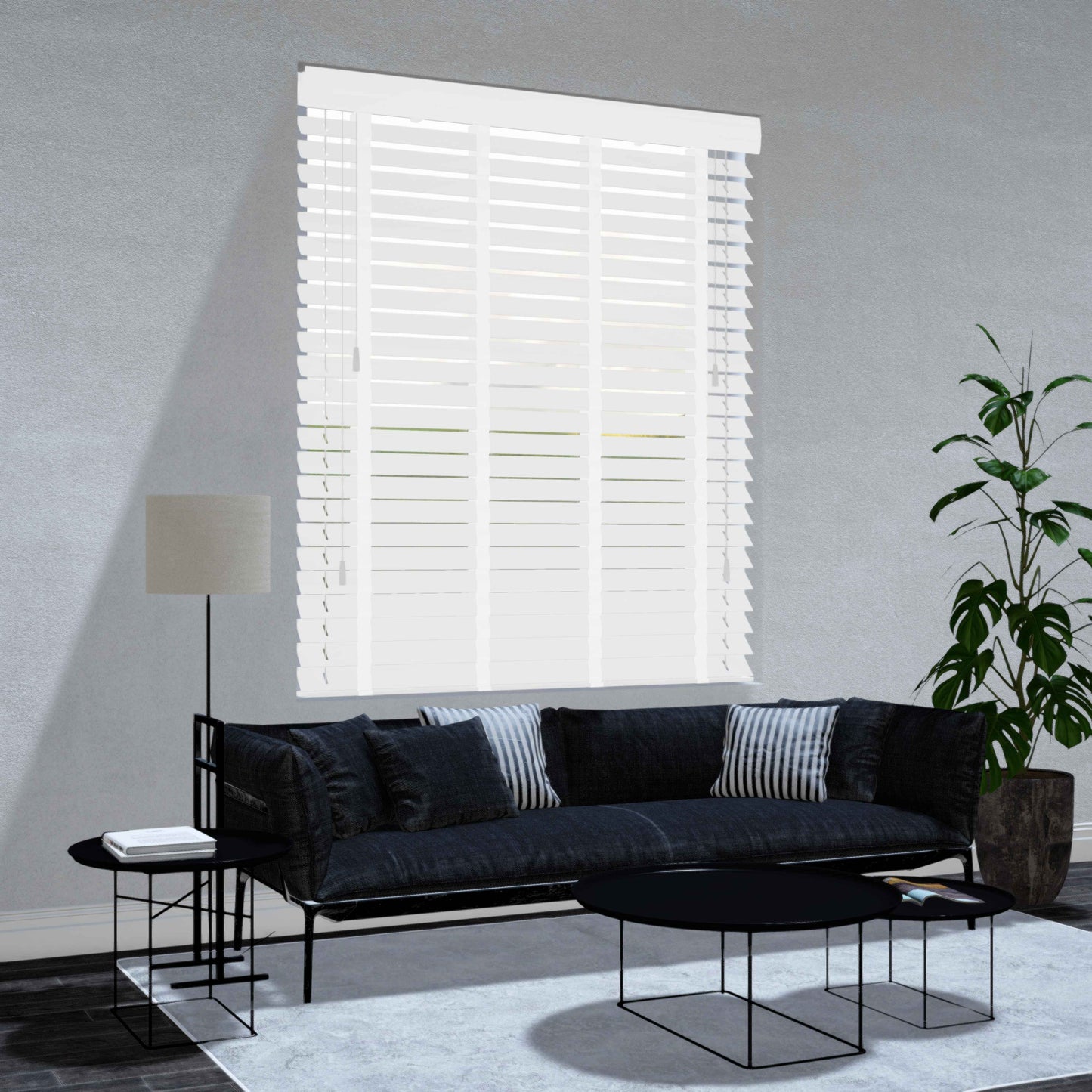 Paulownia houten jaloezie - Wit