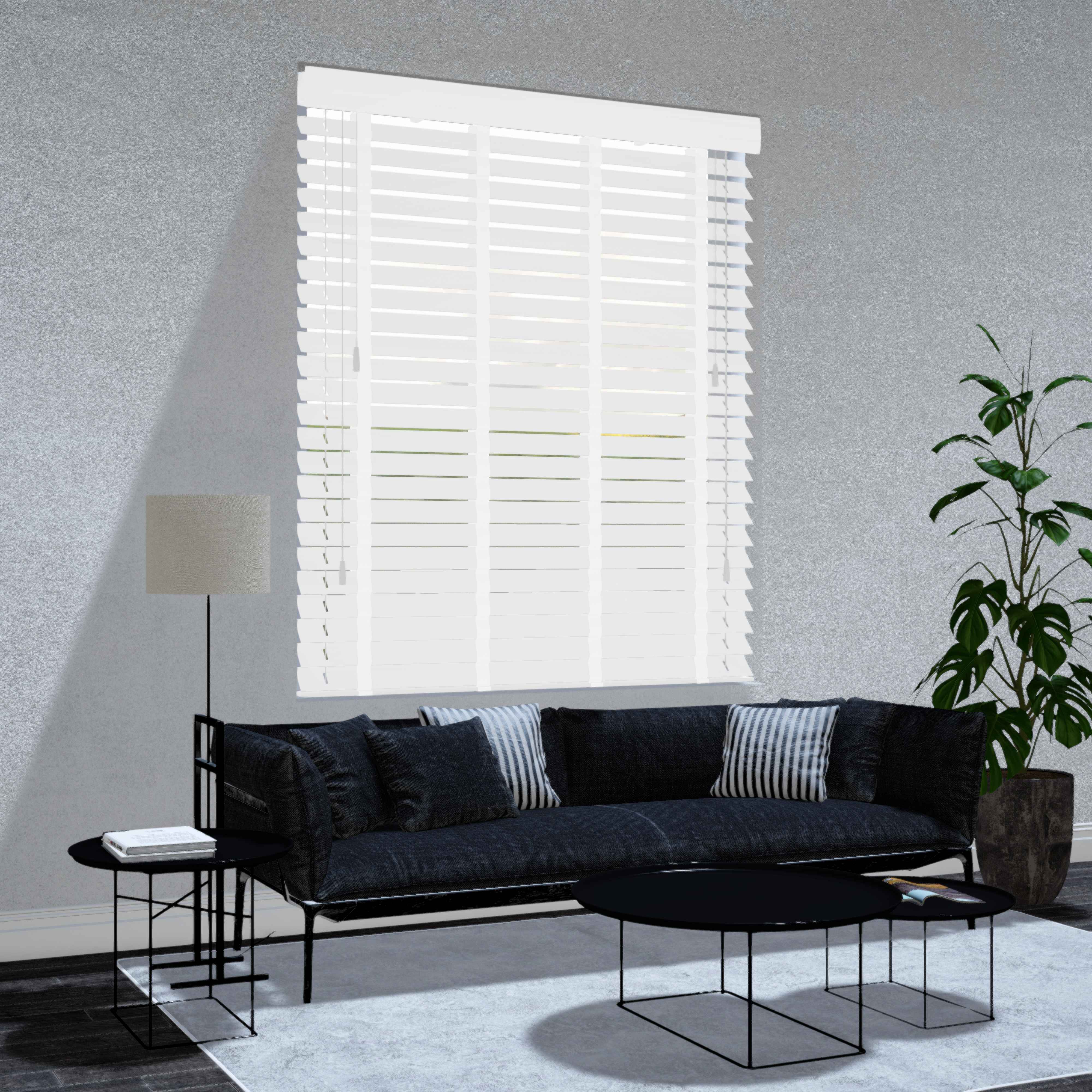 Paulownia houten jaloezie - Wit