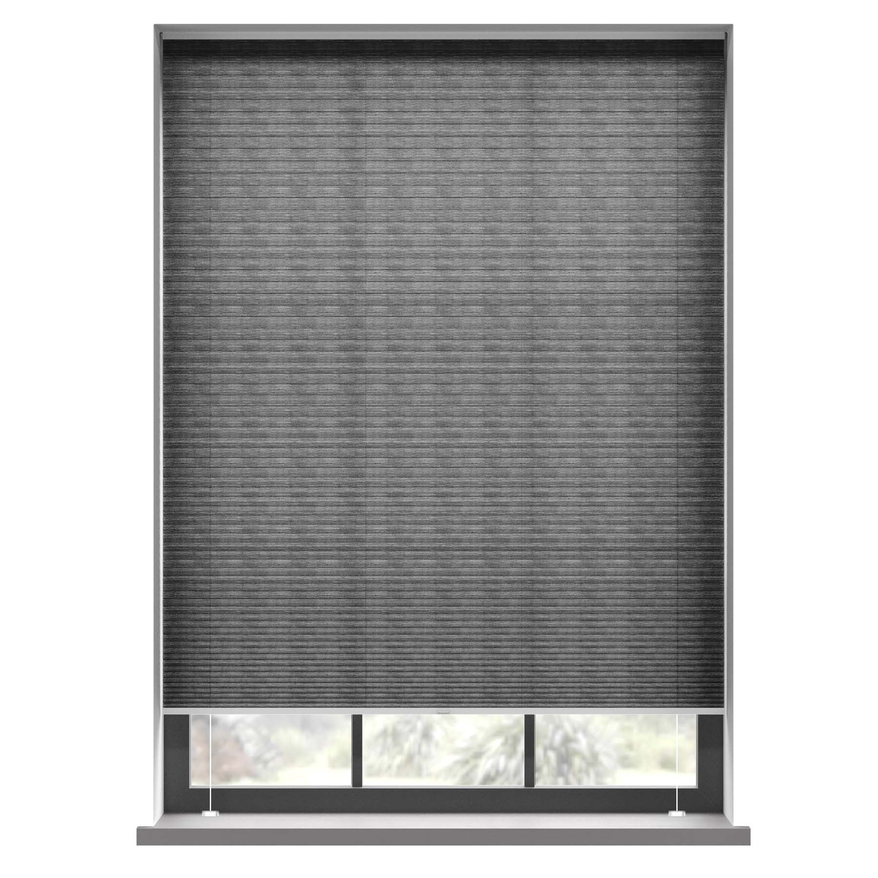 Honingraat Plisségordijn lichtdoorlatend - Style zwart