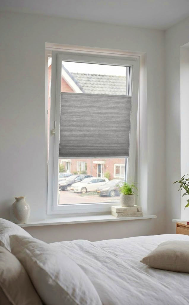 Easy Click Plisségordijn lichtdoorlatend - Prime lichtgrijs