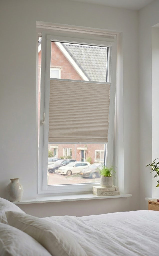 Easy Click Plisségordijn verduisterend - Pure taupe