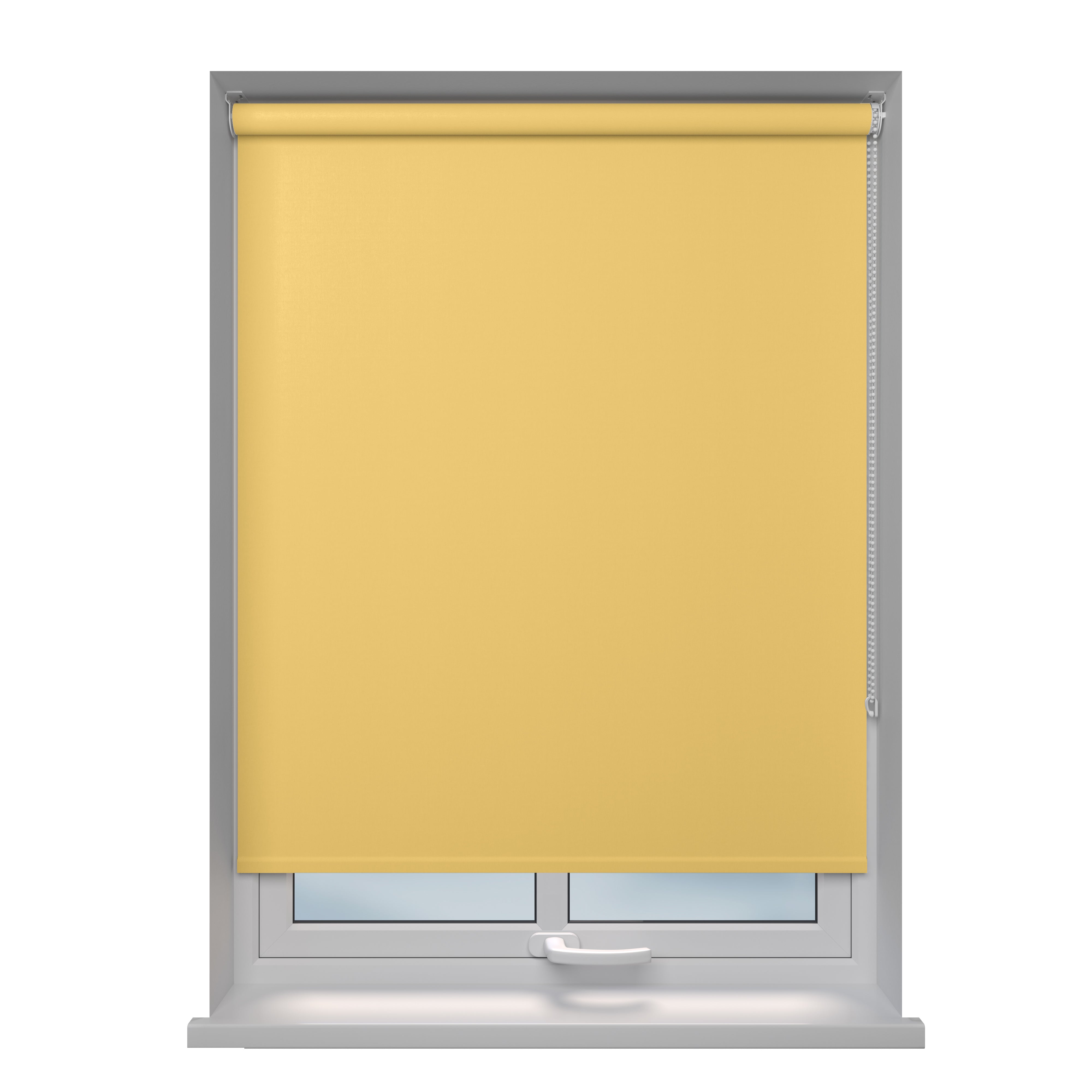 Rolgordijn verduisterend - Pure pastel donker geel