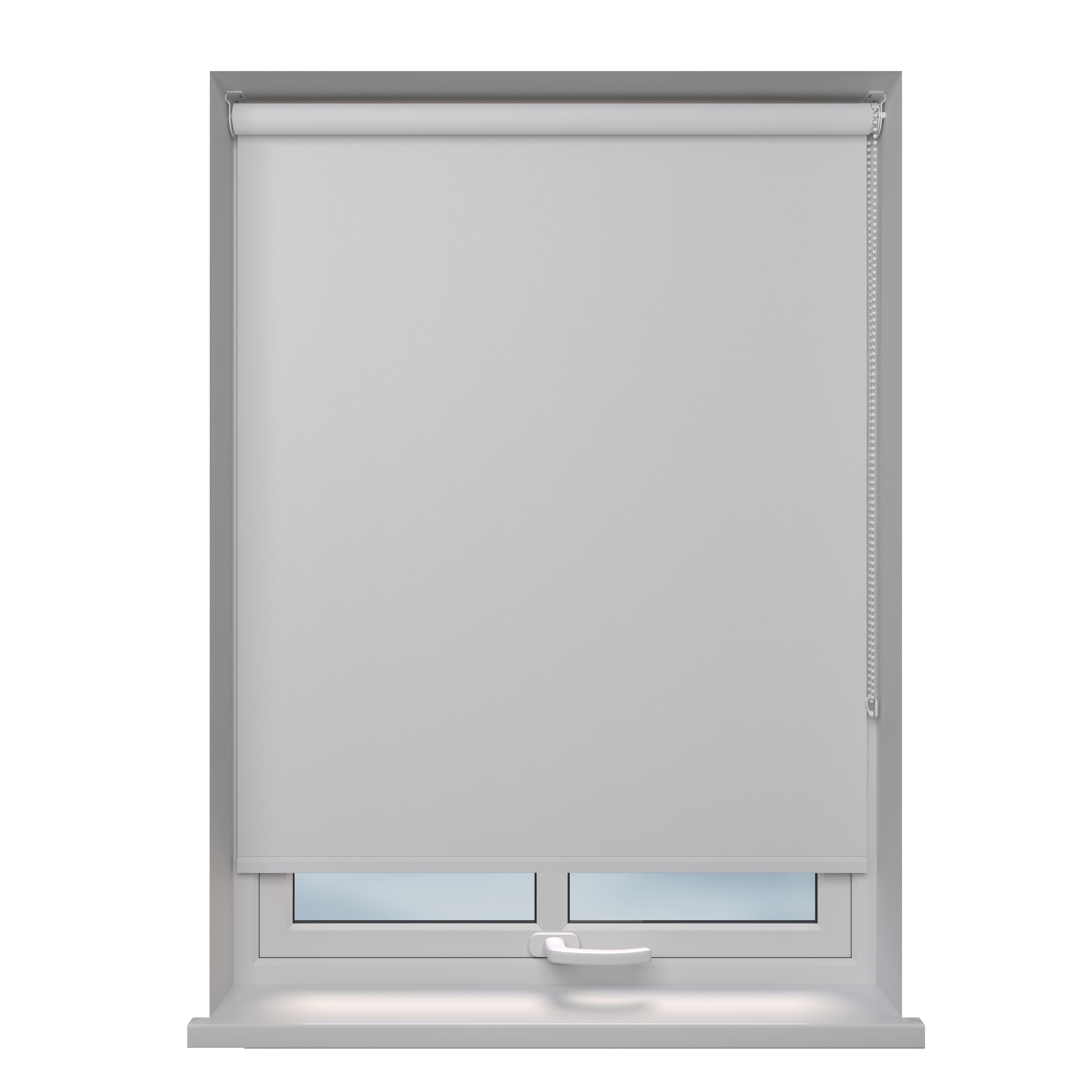 Rolgordijn verduisterend - Pure poeder grijs