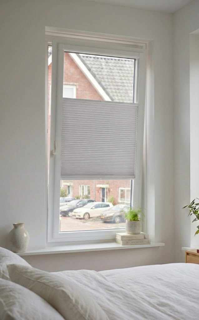 Easy Click Plisségordijn verduisterend - Spark gebroken wit