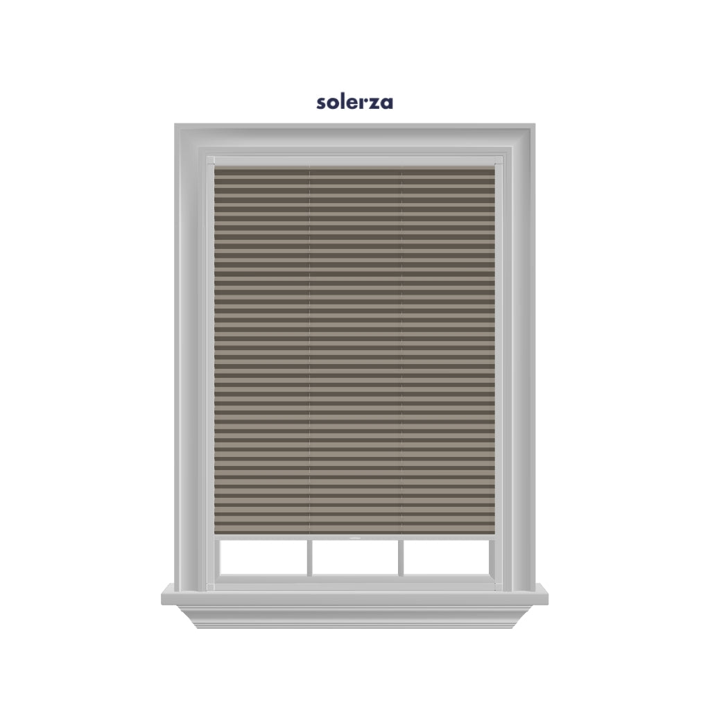 Easy Click Honingraat Plisségordijn lichtdoorlatend - Aqua bruin