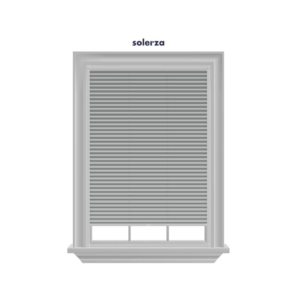 Easy Click Plisségordijn lichtdoorlatend - Style licht grijs