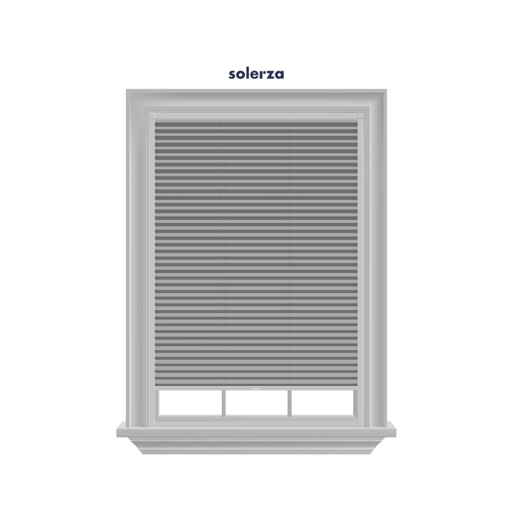 Easy Click Honingraat Plisségordijn verduisterend - Spark licht grijs