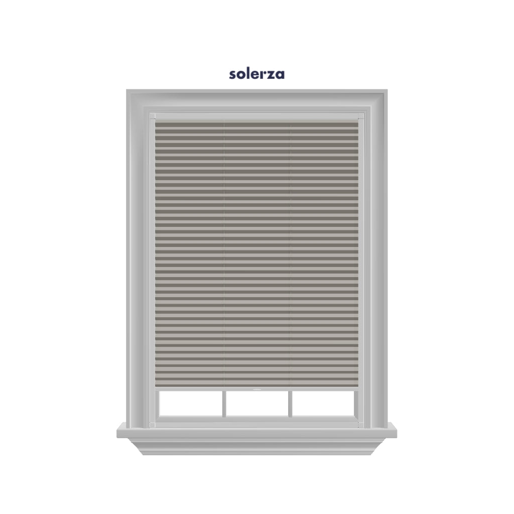 Easy Click Honingraat Plisségordijn lichtdoorlatend - Pure taupe