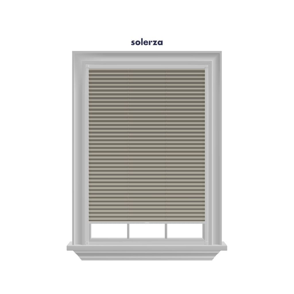 Easy Click Honingraat Plisségordijn lichtdoorlatend - Aqua lichtbruin