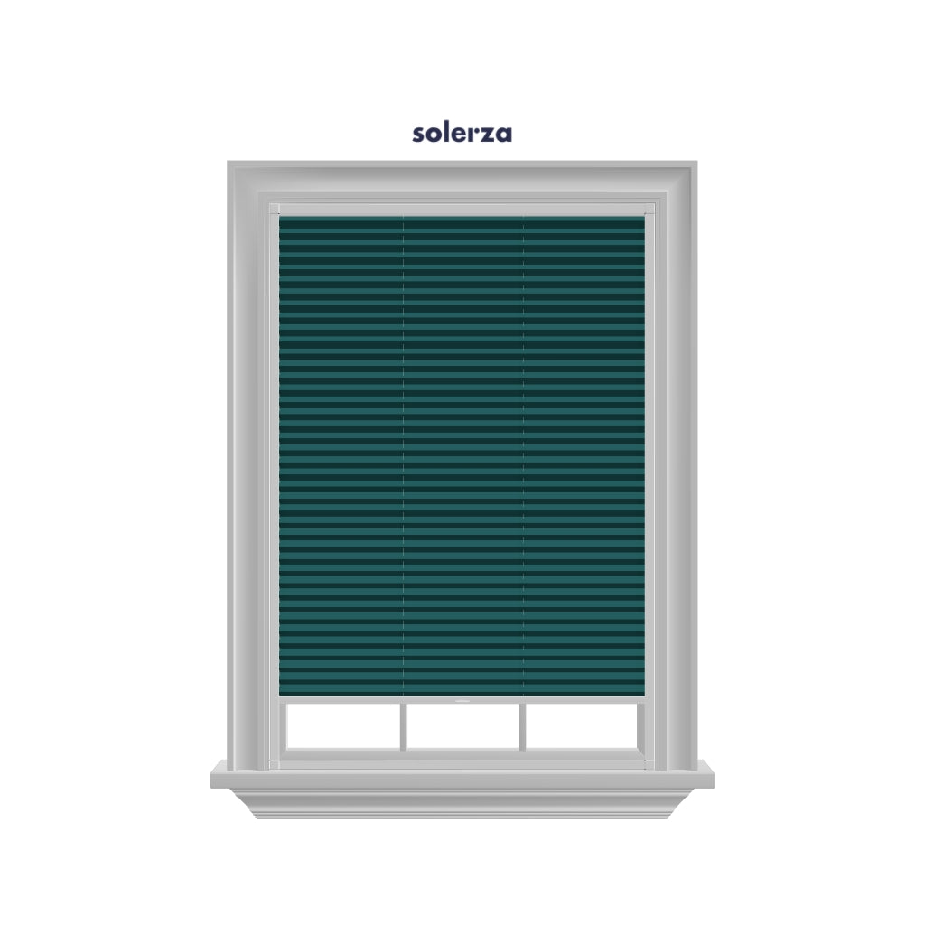 Easy Click Honingraat Plisségordijn lichtdoorlatend - Luxury teal