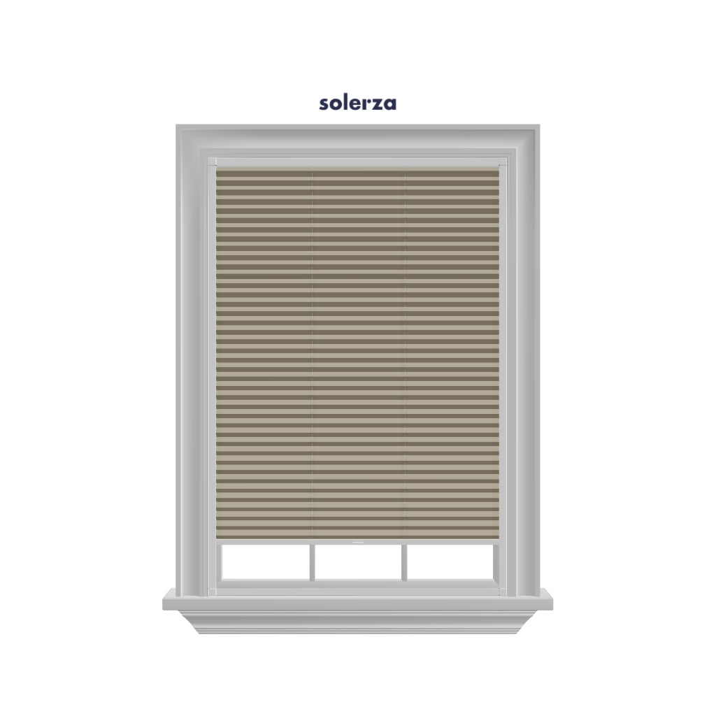 Easy Click Honingraat Plisségordijn lichtdoorlatend - Style taupe