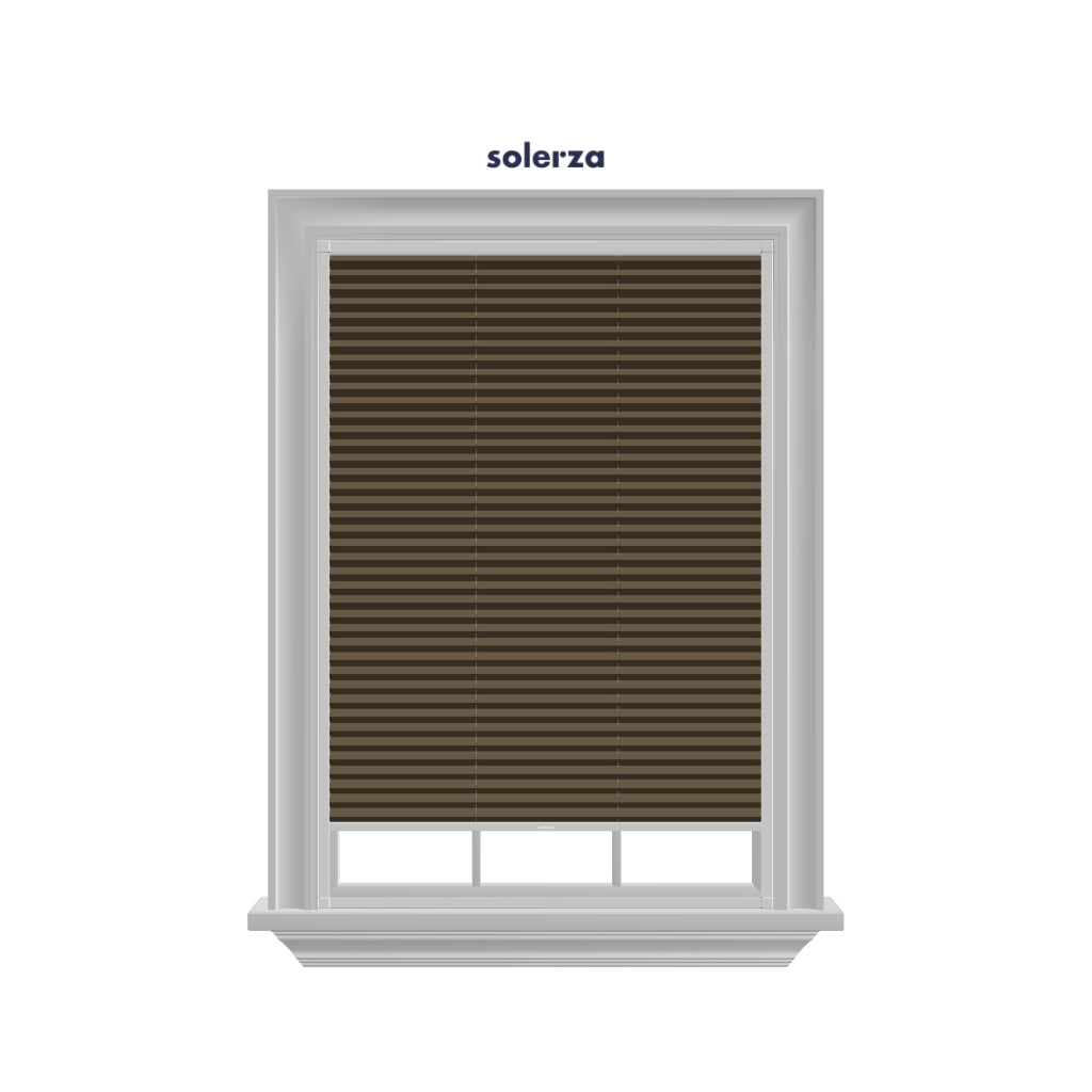 Easy Click Honingraat Plisségordijn verduisterend - Spark bruin