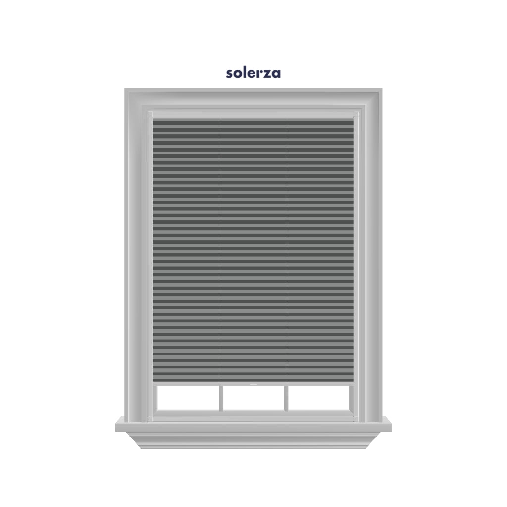 Easy Click Honingraat Plisségordijn verduisterend - Pure grijs