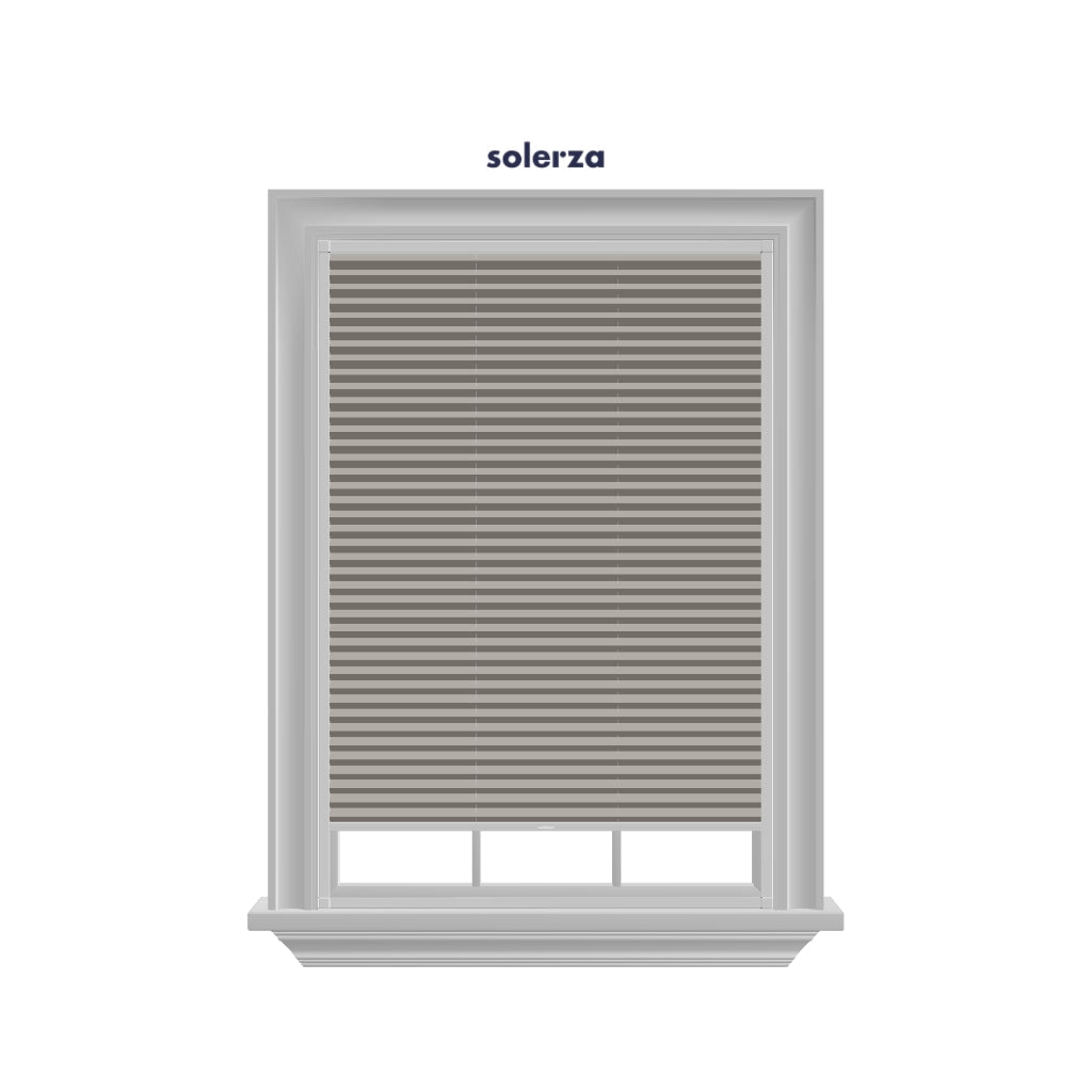 Easy Click Honingraat Plisségordijn verduisterend - Pure taupe