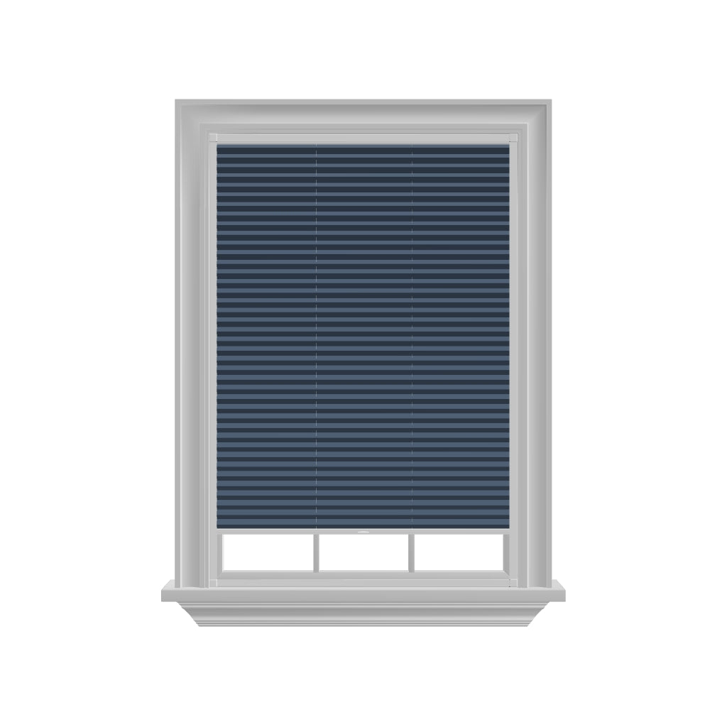 Easy Click Honingraat Plisségordijn verduisterend - Dense blauw