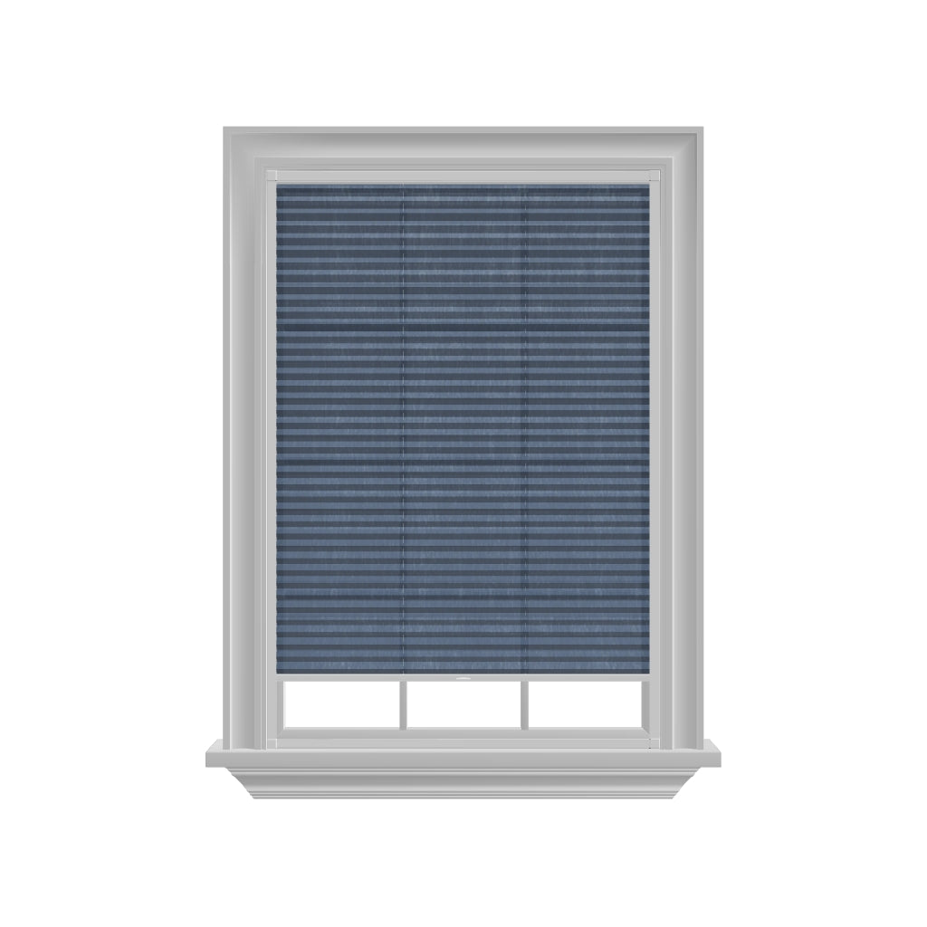 Easy click Honingraat Plisségordijn lichtdoorlatend - Pure blauw