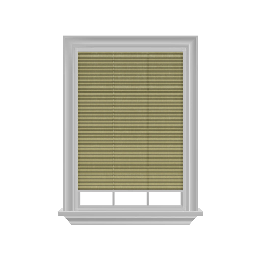 Easy click Honingraat Plisségordijn lichtdoorlatend - Pure geel