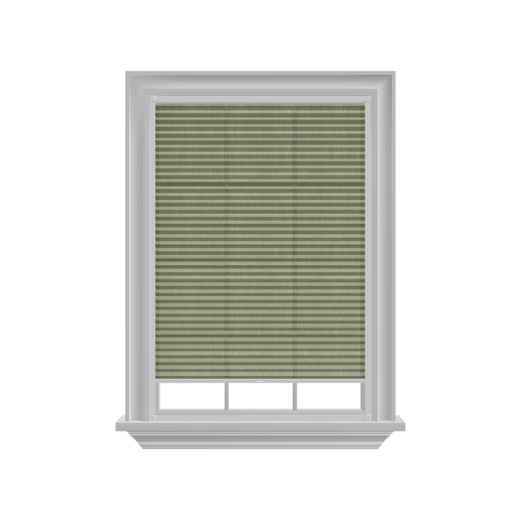 Easy click Honingraat Plisségordijn lichtdoorlatend - Pure groen