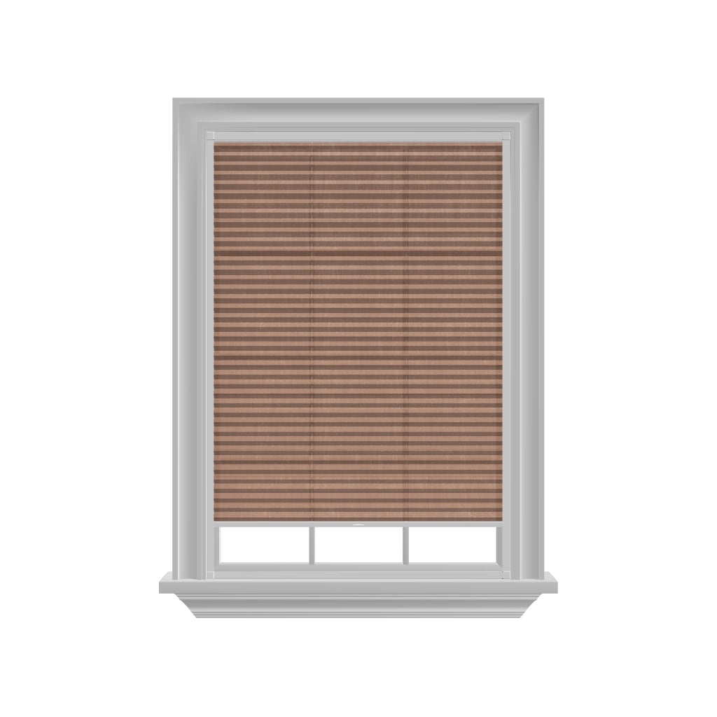 Easy click Honingraat Plisségordijn lichtdoorlatend - Pure oranje