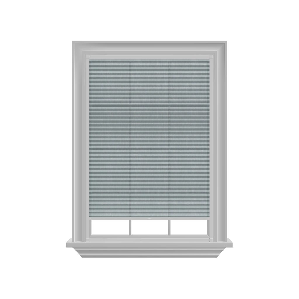 Easy click Honingraat Plisségordijn lichtdoorlatend - Pure zacht blauw