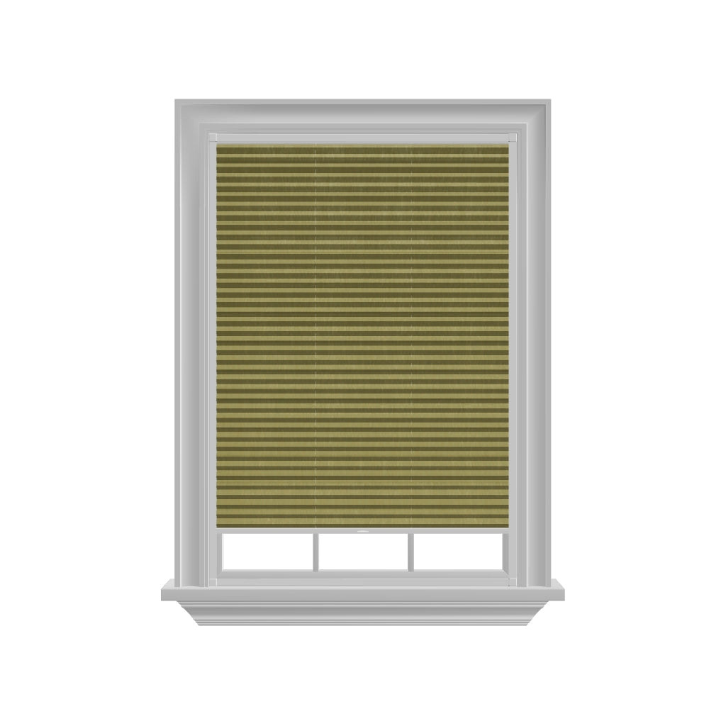 Easy click Honingraat Plisségordijn verduisterend - Pure geel