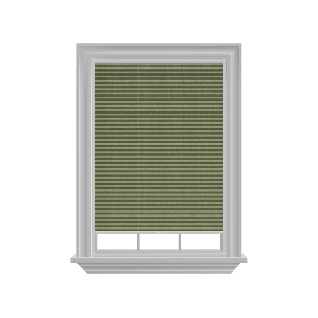 Easy click Honingraat Plisségordijn verduisterend - Pure groen
