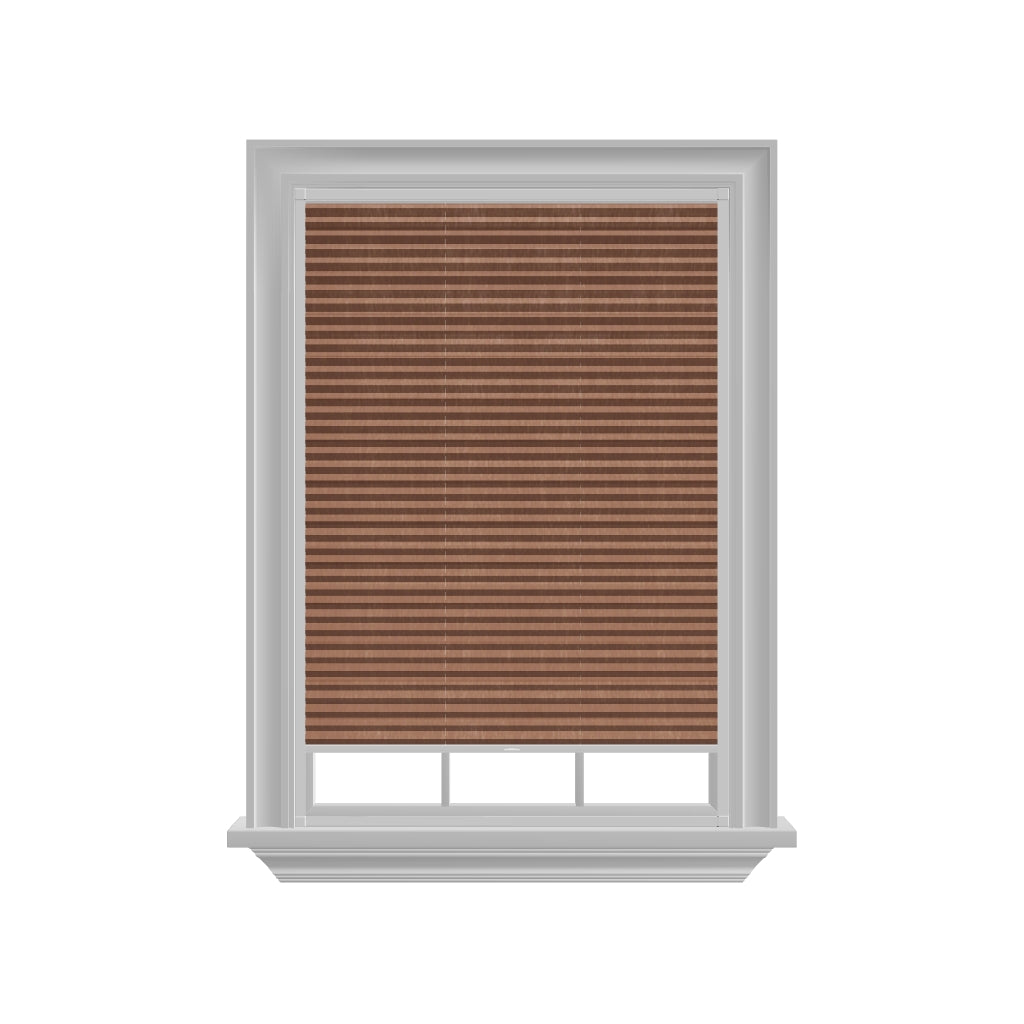 Easy click Honingraat Plisségordijn verduisterend - Pure oranje