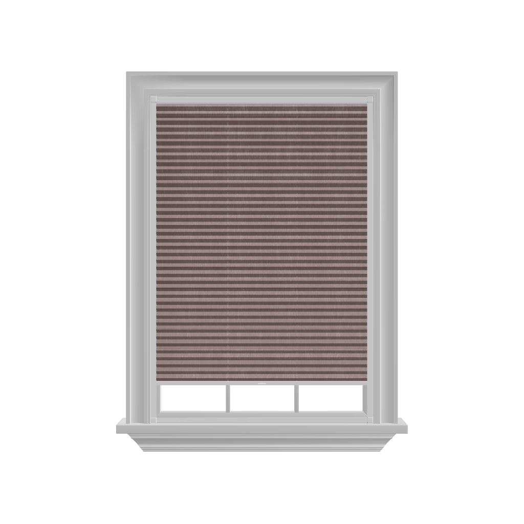 Easy click Honingraat Plisségordijn verduisterend - Pure roze