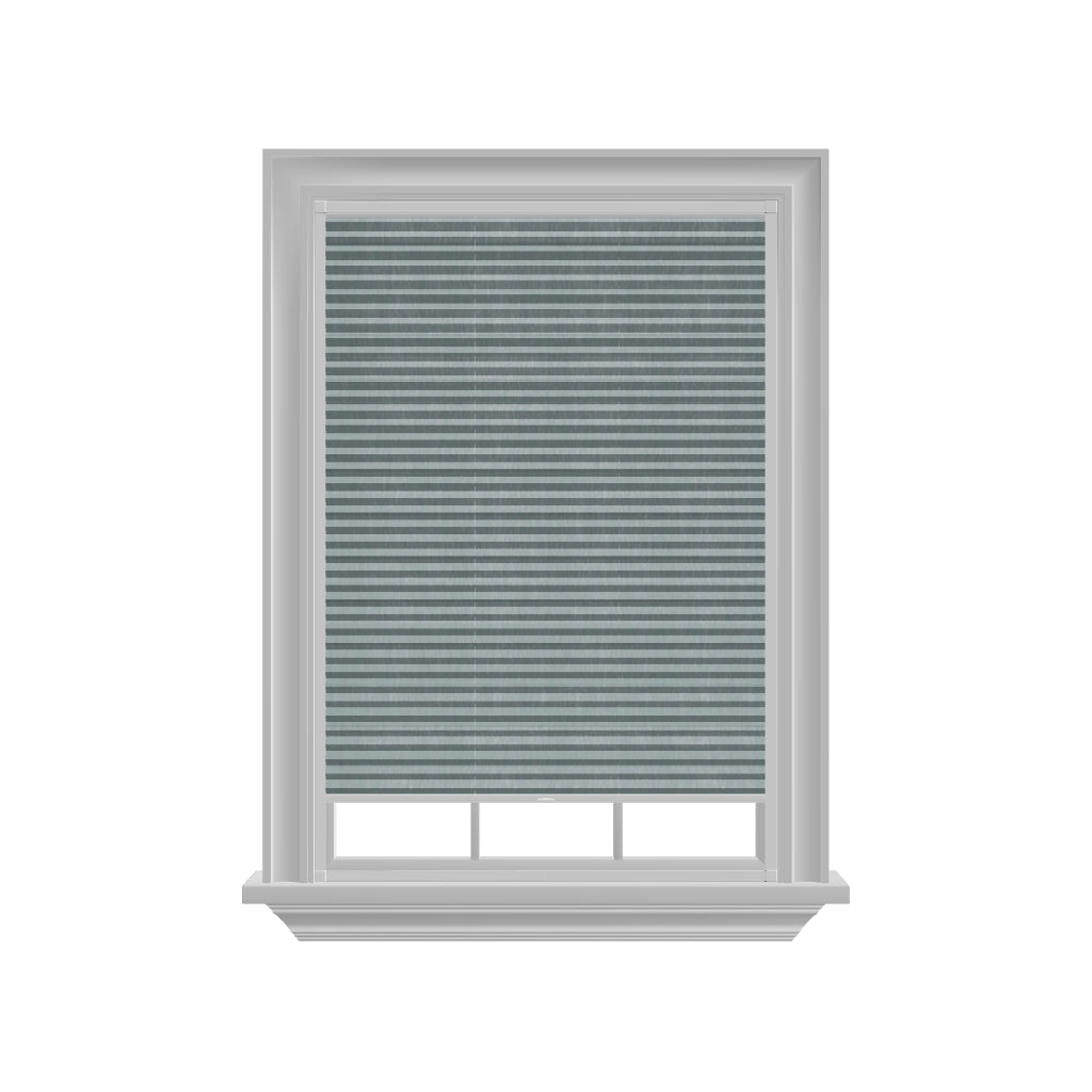 Easy click Honingraat Plisségordijn verduisterend - Pure zacht blauw