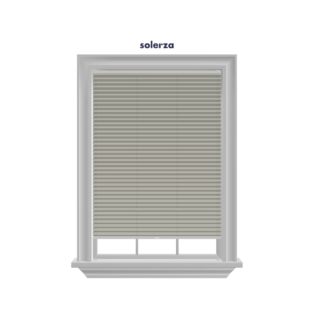 Honingraat Plisségordijn lichtdoorlatend - Luxury taupe