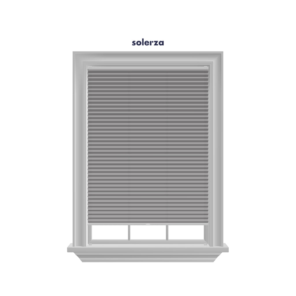 Honingraat Plisségordijn verduisterend - Spark licht grijs