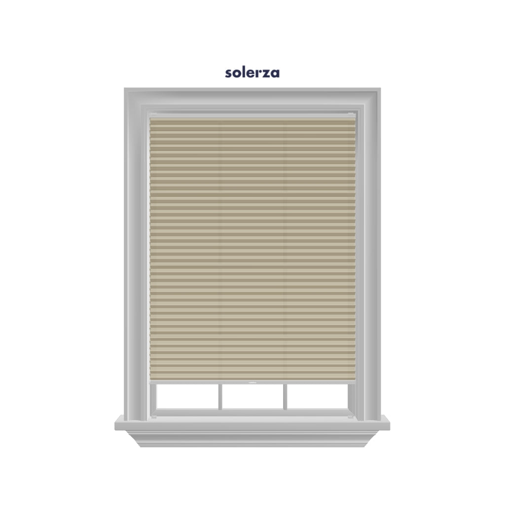 Honingraat Plisségordijn lichtdoorlatend - Pure crème