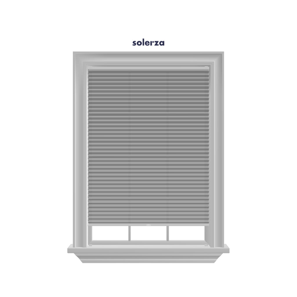 Honingraat Plisségordijn lichtdoorlatend - Pure lichtgrijs