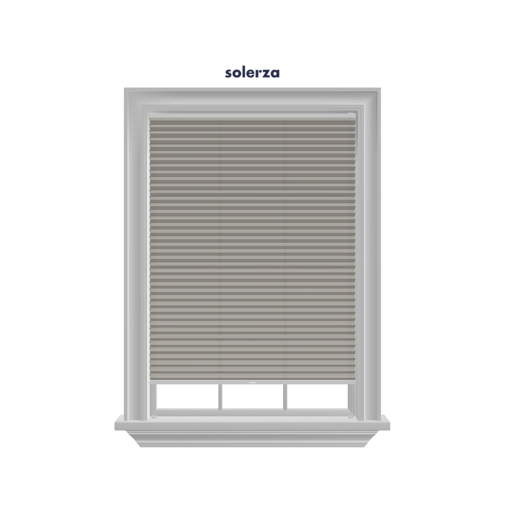 Honingraat Plisségordijn lichtdoorlatend - Pure taupe