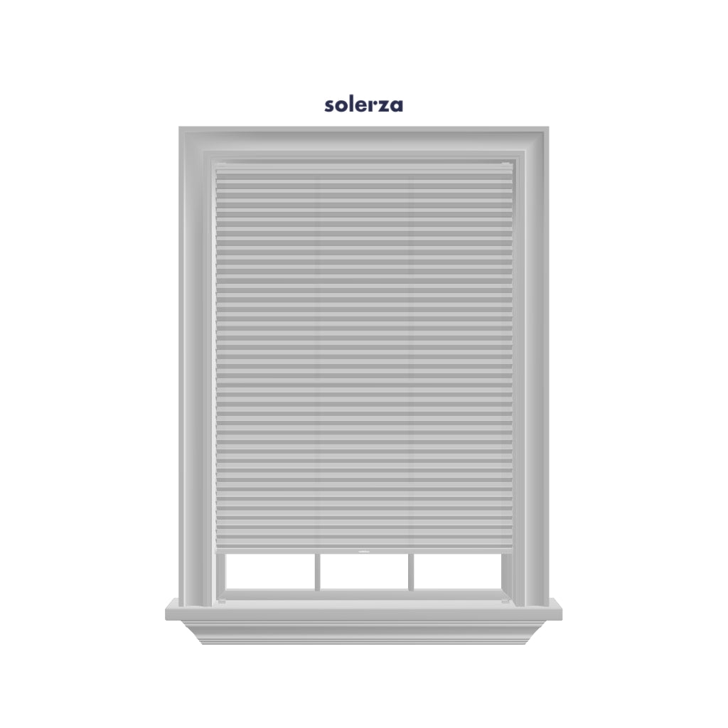 Honingraat Plisségordijn lichtdoorlatend - Pure wit