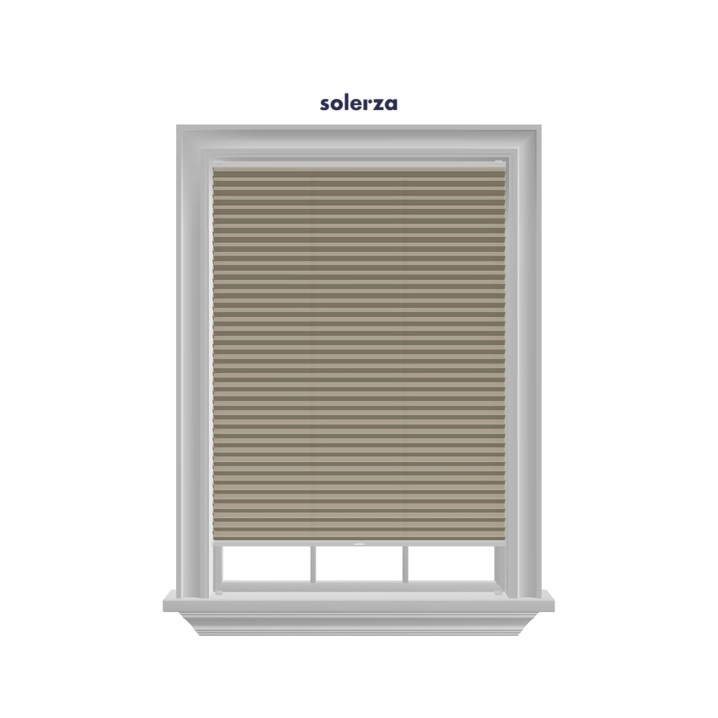 Honingraat Plisségordijn lichtdoorlatend - Style taupe