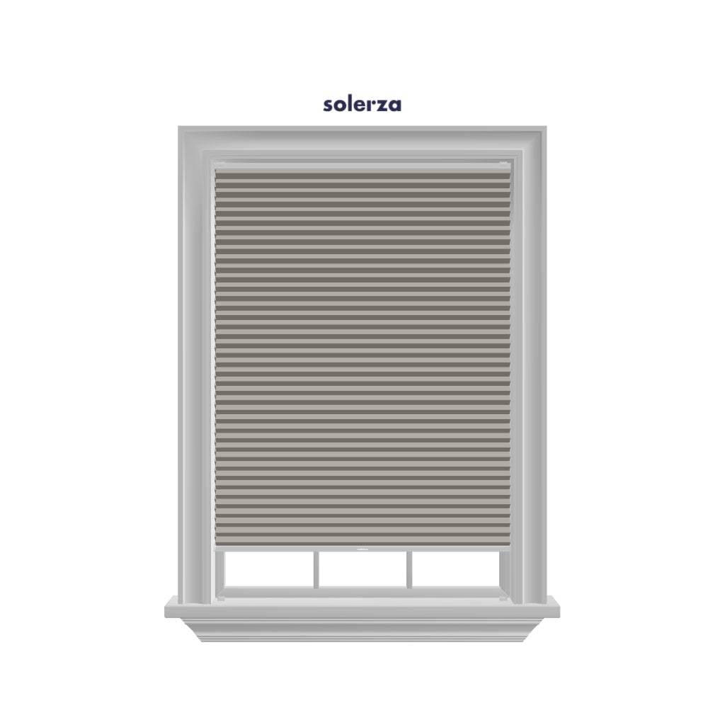 Honingraat Plisségordijn verduisterend - Pure taupe